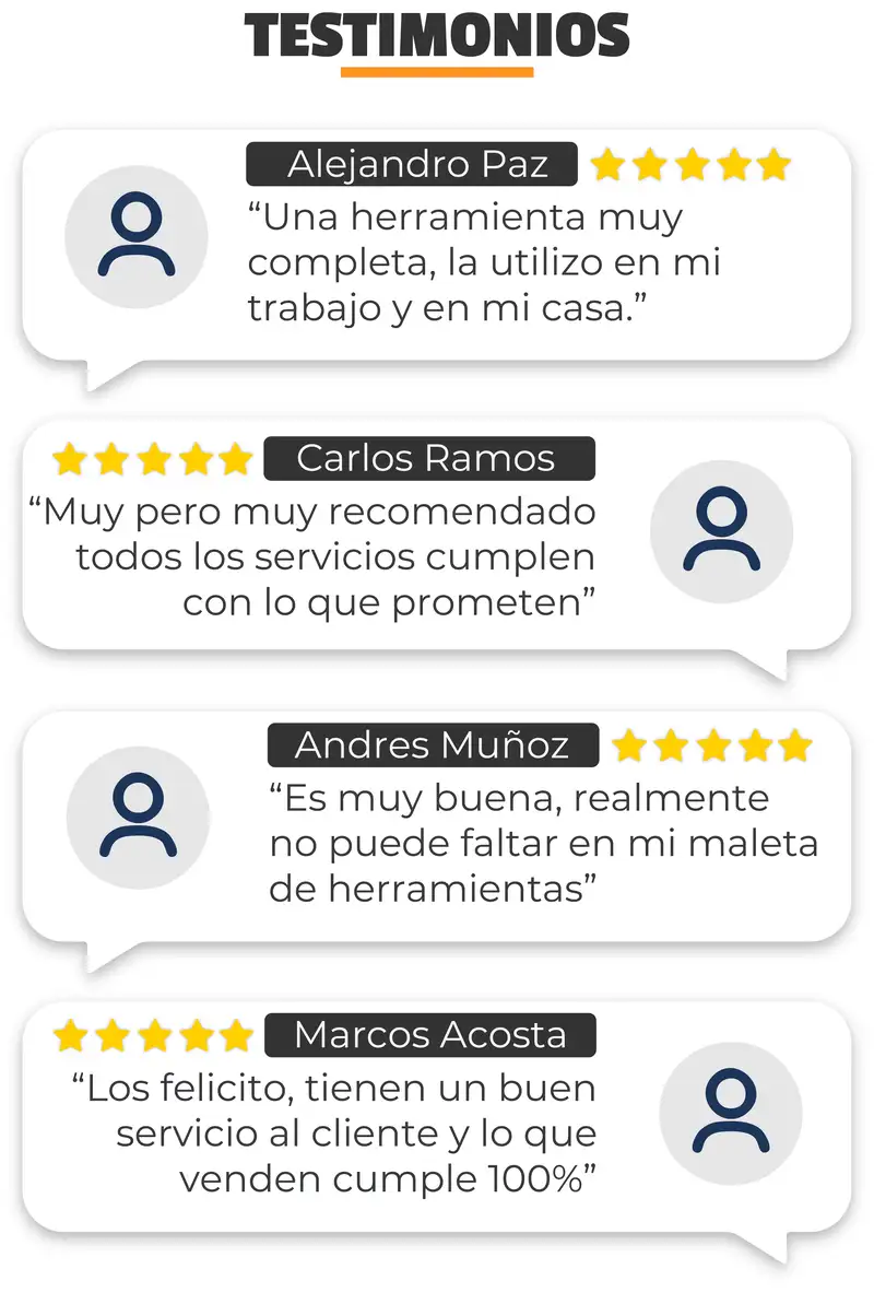 Testimonios de nuestros clientes satisfechos